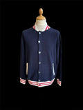 Cardigan Bomber Navy Uomo — @t@ Luxury Brand