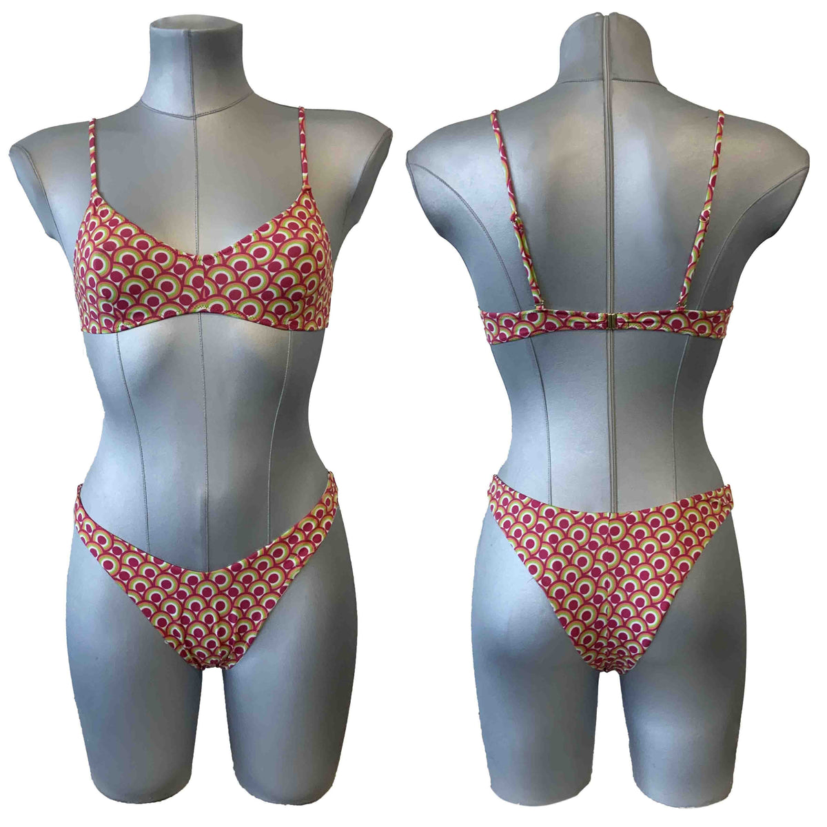 Bikini donna taglio moderno fantasia geometrica