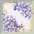 Foulard seta stampato soggetto Floreale